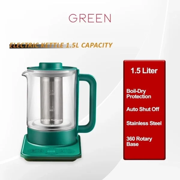 1.5L Multifunction Glass Health Pot