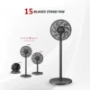 15-Blade Low Noise Stand Fan