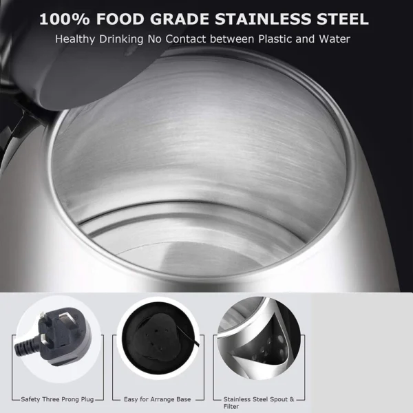 304 Stainless Steel 2.2L Electric Kettle